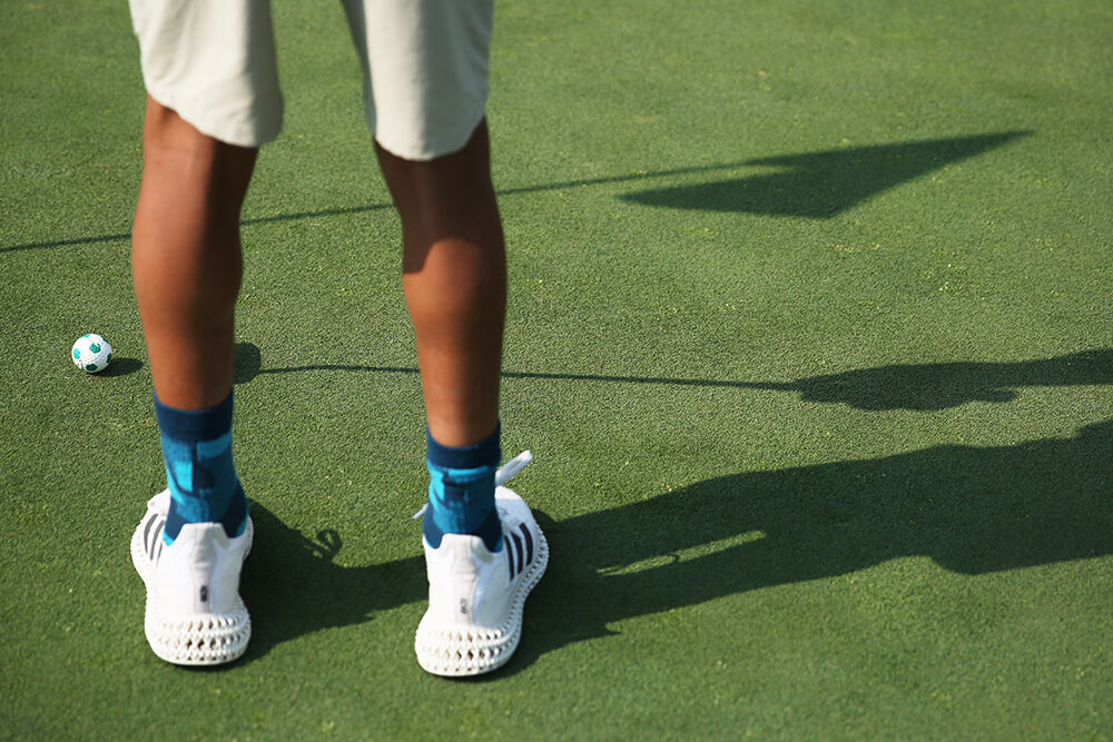 Egan Morales puts in his soccer inspired ball